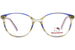 Hello Kitty HK375 Eyeglasses Youth Kids Girl's Full Rim Round Shape