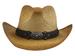 Henschel Men's Laced Trim Band Straw Western Hat