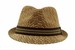 Henschel Men's Vented Two-Tone Straw Fedora Hat