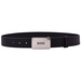 Hugo Boss Icon-Las Men's Belt Genuine Leather Plaque Buckle