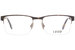 Izod 2090 Eyeglasses Frame Men's Semi Rim Rectangular