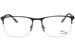 Jaguar 33116 Eyeglasses Men's Semi Rim Rectangle Shape