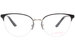 Jill Stuart JS391 Eyeglasses Women's Semi Rim Oval Optical Frame