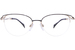 Line Art by Charmant XL2149 Eyeglasses Women's Semi Rim Oval Optical Frame