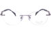 Line Art by Charmant XL2151 Eyeglasses Women's Rimless Oval Optical Frame