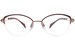 Line Art Vivace XL2172 Titanium Eyeglasses Women's Semi Rim Round Shape