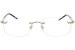 Mont Blanc Established MB0071O Eyeglasses Men's Rimless Optical Frame