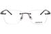 Mont Blanc MB0346O Eyeglasses Men's Rimless Rectangle Shape