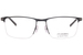 Morel Lightec 30304L Eyeglasses Men's Semi Rim Rectangle Shape