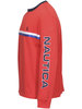 Nautica Men's Reissue Chest-Stripe T-Shirt Long Sleeve Crew Neck