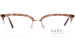 Nicole Miller Dix Bay Eyeglasses Women's Semi Rim Square Shape