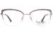 Nicole Miller La Boca Eyeglasses Women's Full Rim Cat Eye