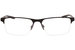 Nike 8045 Eyeglasses Men's Semi Rim Rectangle Shape