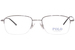 Polo Ralph Lauren PH1001 Eyeglasses Frame Men's Half Rim Square