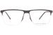 Porsche Design P8324 Eyeglasses Frame Men's Semi Rim Square