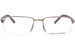 Porsche Design P-8213 Eyeglasses Men's Semi Rim Rectangle Shape