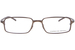 Porsche Men's Eyeglasses P'8185 P8185 Titanium Rectangular Optical Frame