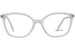 Prada PR 02ZV Eyeglasses Women's Full Rim Butterfly Shape