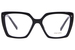 Prada PR 16ZV Eyeglasses Women's Full Rim Square Shape