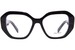 Prada PR A07V Eyeglasses Women's Full Rim Square Shape