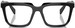 Prada PR A19V Eyeglasses Women's Full Rim Rectangle Shape