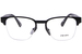 Prada PR A52V Eyeglasses Men's Semi Rim Pillow Shape