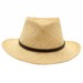 Scala Men's Raffia With Kangaroo Logo Outback Hat