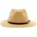 Scala Men's Raffia With Trim Safari Hat