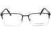 Ted Baker TM513 Eyeglasses Men's Semi Rim Rectangle Shape