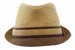 Tommy Bahama Men's Two-Tone Burnt Raffia Straw Fedora Hat