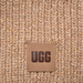 Ugg Women's Chunky Rib Knit Scarf Leather Logo