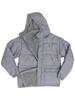 U.S. Polo Association Men's Heathered Classic Bubble Zip Front Hooded Jacket