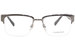 Versace VE1272 Eyeglasses Men's Semi Rim Square Optical Frame