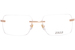 Zilli ZI60108 Eyeglasses Men's Rimless Rectangle Shape