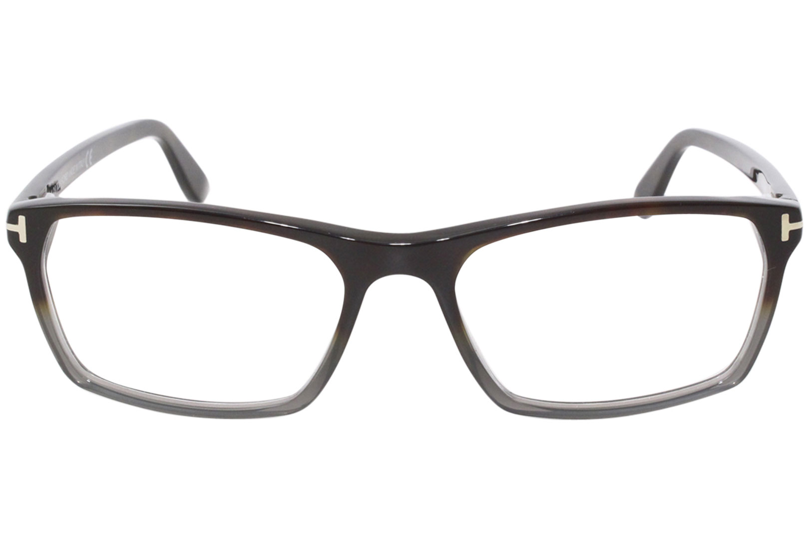 Tom Ford TF5295 055 Eyeglasses Men's Shiny Havana/Grey Full Rim Optical ...