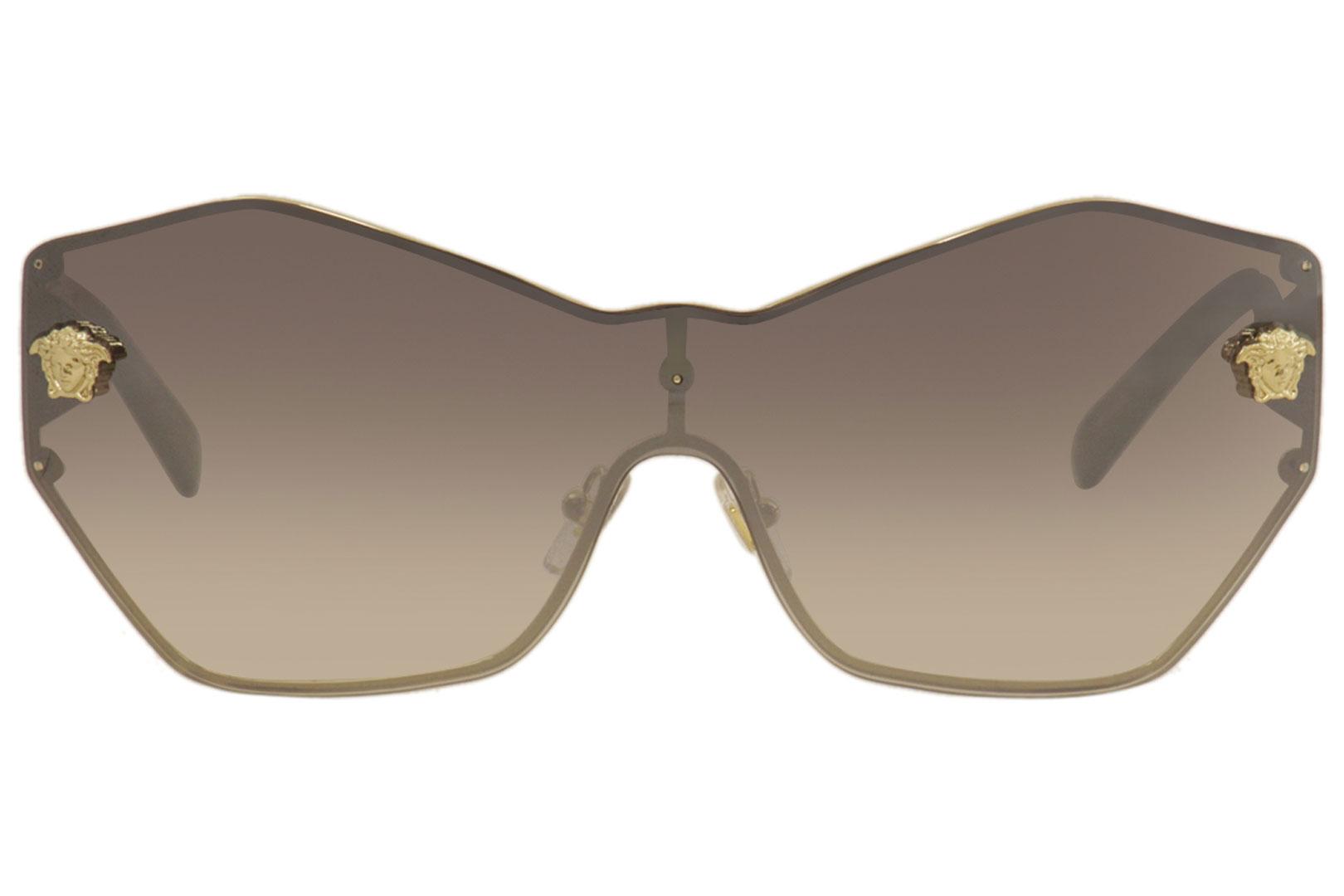 Versace Women S Glam Medusa Ve2182 Ve 2182 Fashion Shield Sunglasses