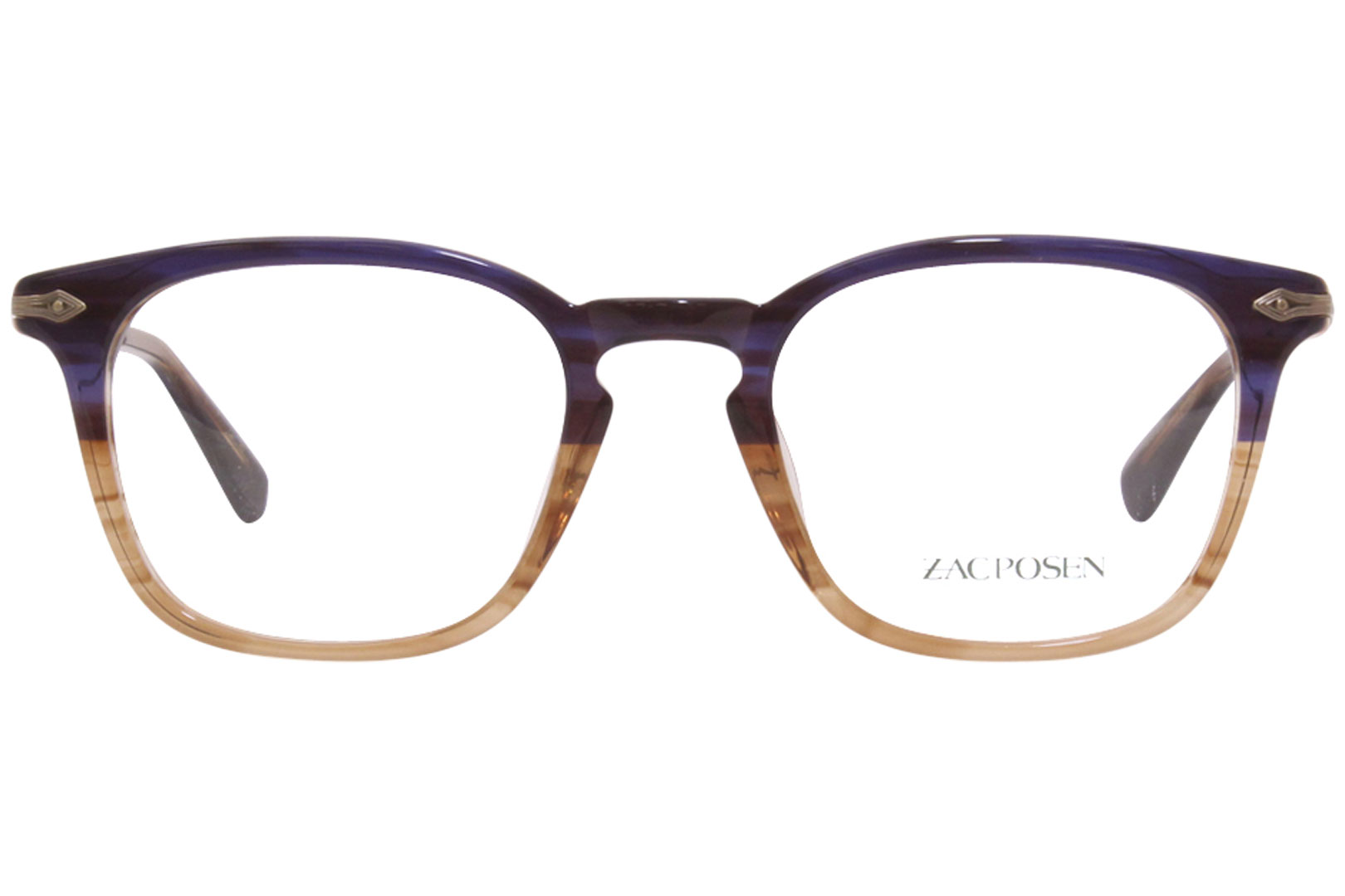 Zac Posen Eyeglasses Men's Phoenix NV Navy Horn 50-20-145mm | JoyLot.com