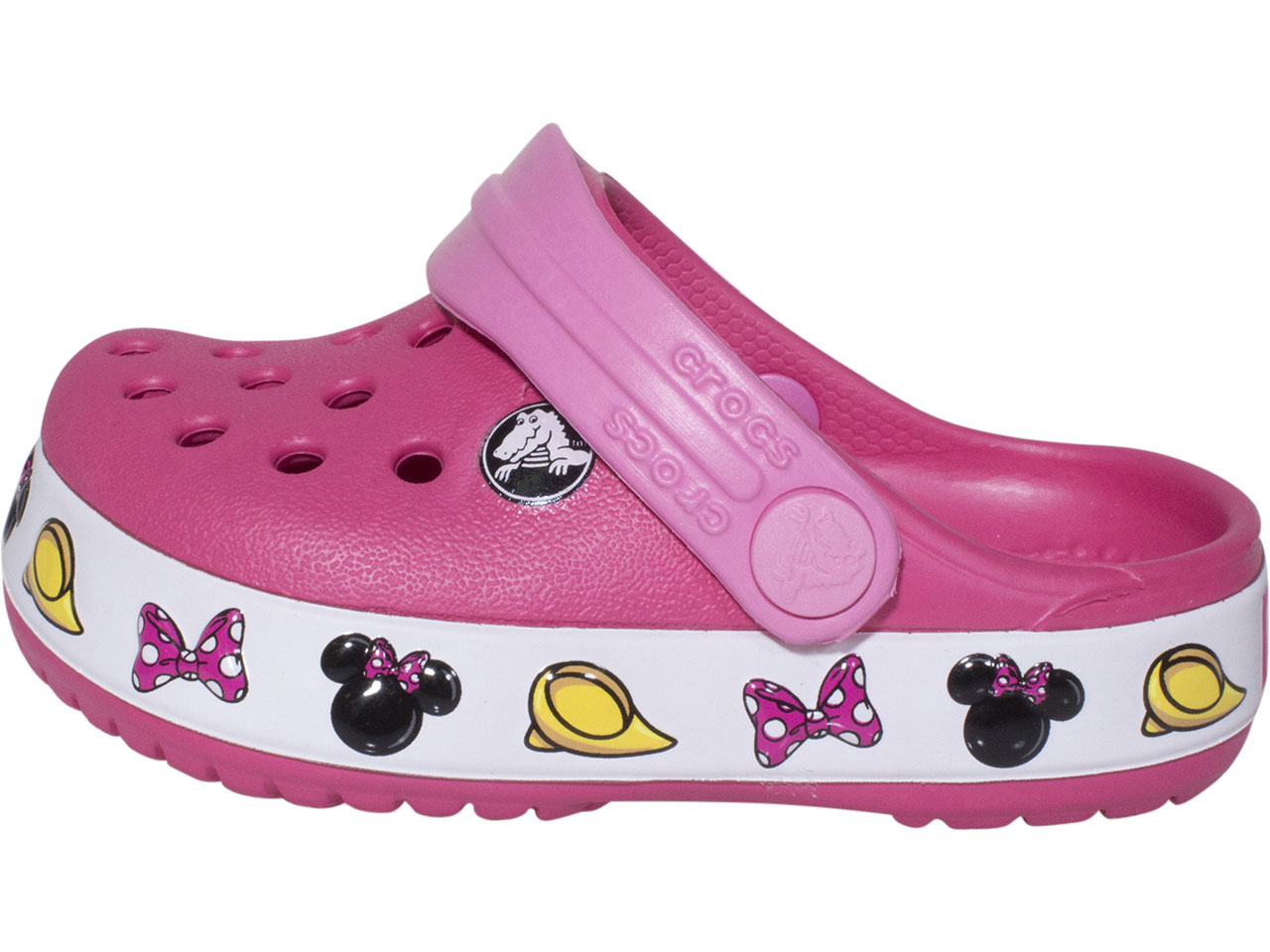 Crocs Toddler Kids Girl s Disney Minnie Mouse Crocband Clogs Water Shoes Pink 8T JoyLot