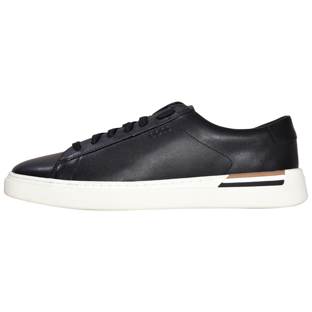 Hugo Boss Clint_TENN_LTT Men's Sneakers Lace-Up Shoes Black | JoyLot.com