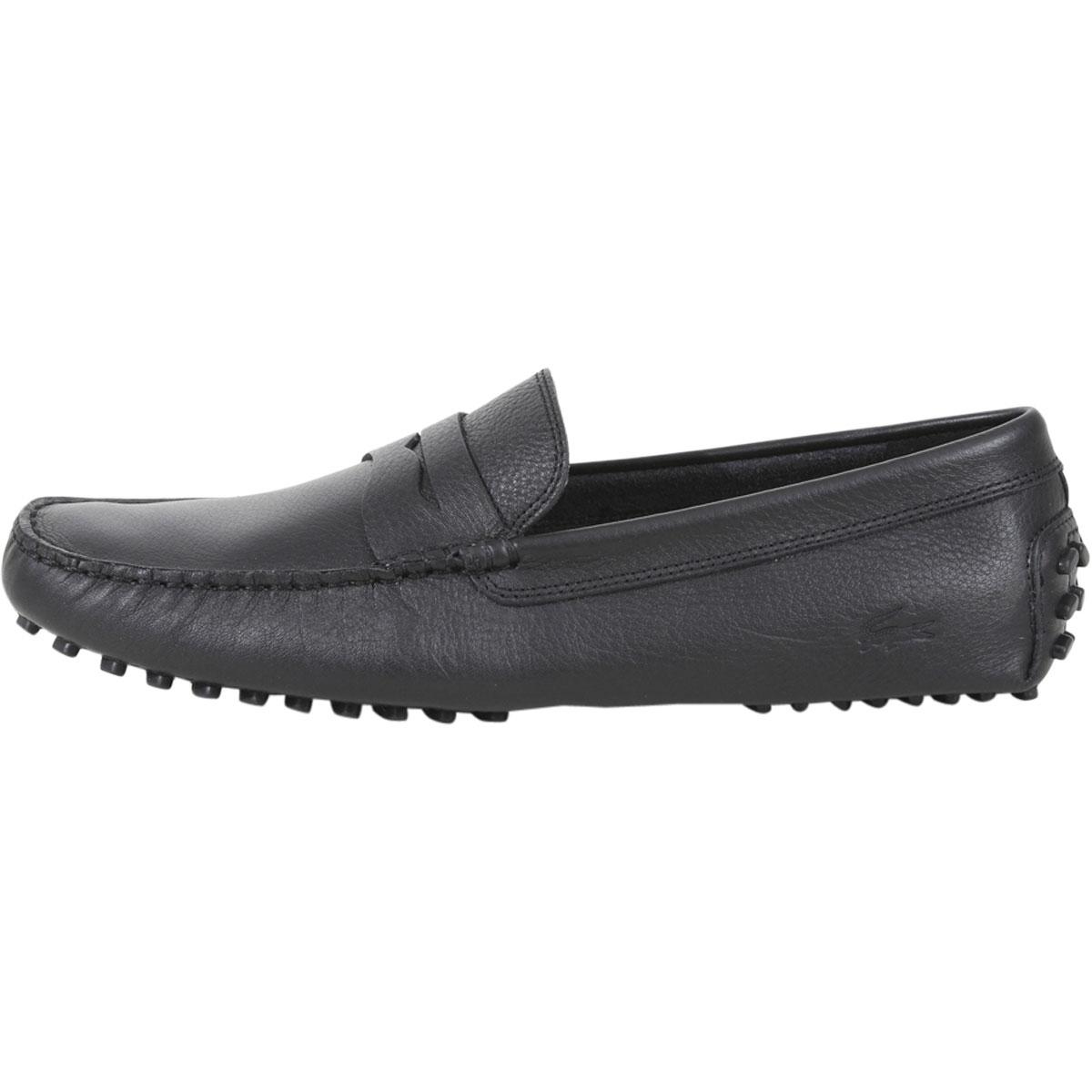 lacoste black loafers