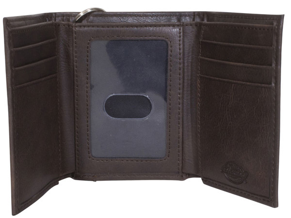 Guess Wilson Men's Black Leather Credit Card Billfold Passcase Wallet