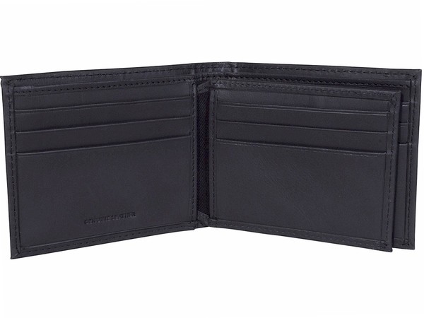 Men's Guess Leather Bifold Wallet - Black