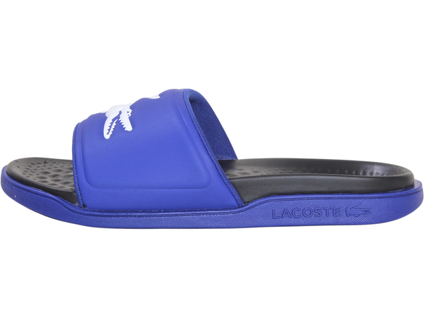 Lacoste slides navy on sale blue