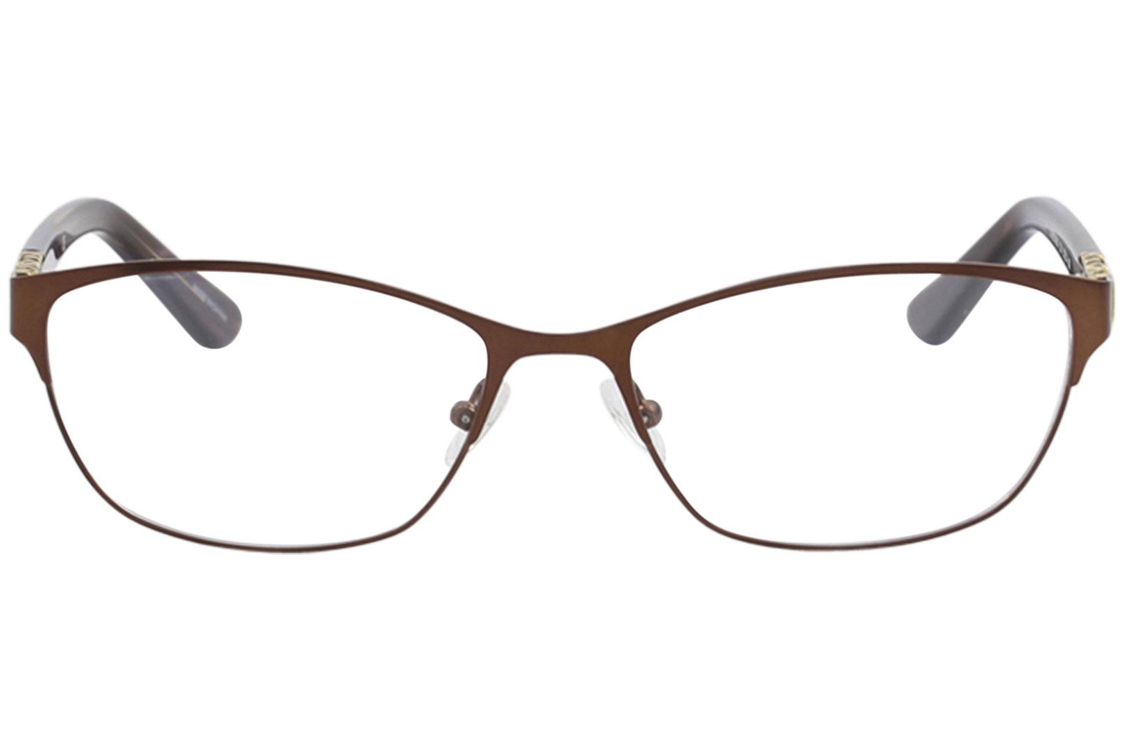 Nicole Miller Womens Chestnut Eyeglasses Full Rim Optical Frame