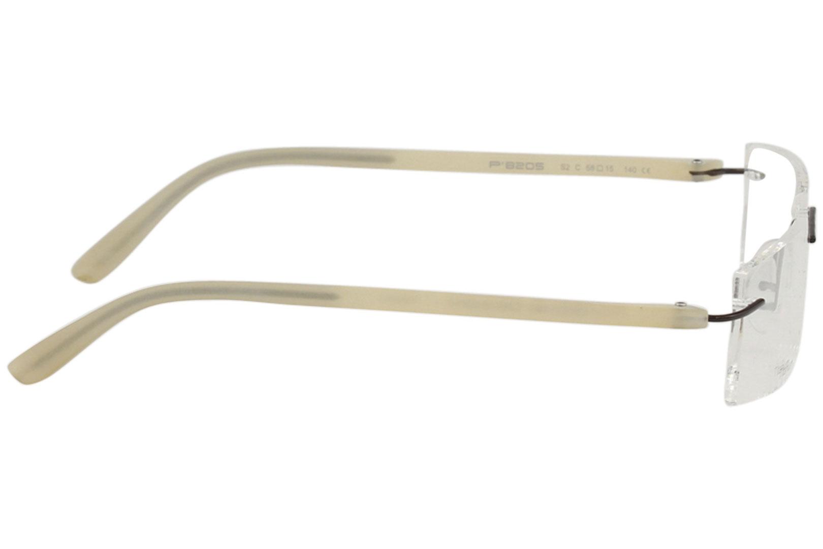 Porsche Design Men S Eyeglasses P 8205 P8205 S2 Rimless Optical Frame