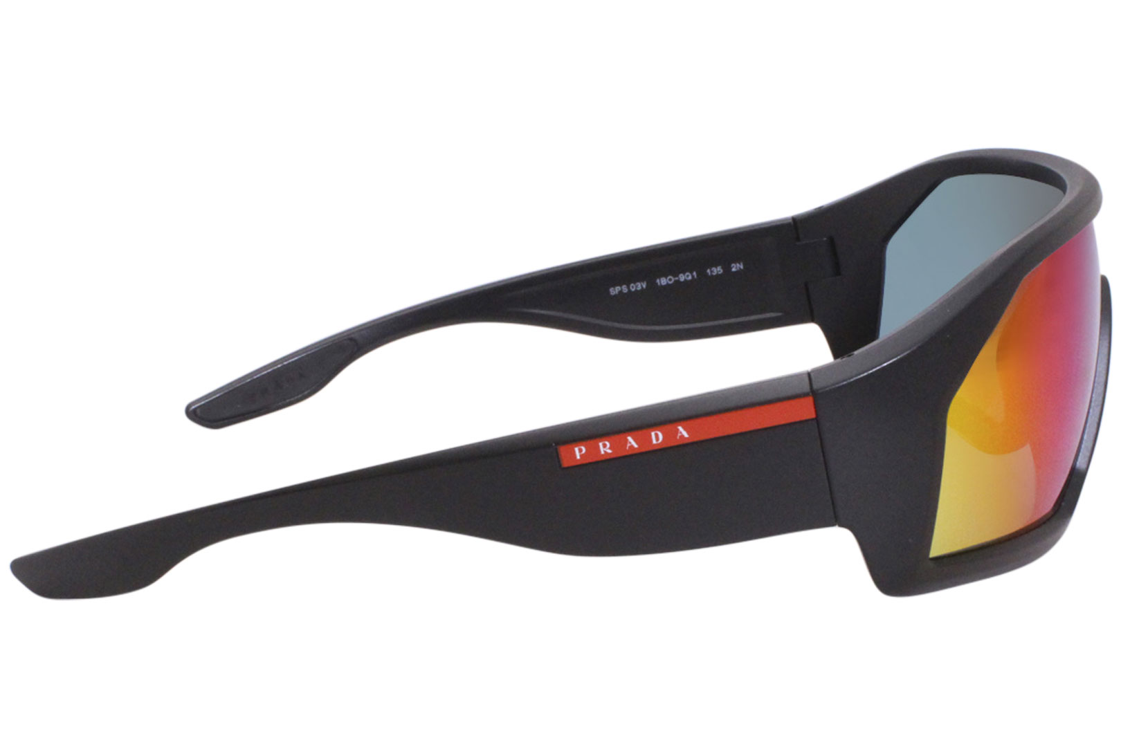 Prada Linea Rossa Sunglasses SPS03V 1AB-5S0 Black/Grey 36-136-135mm