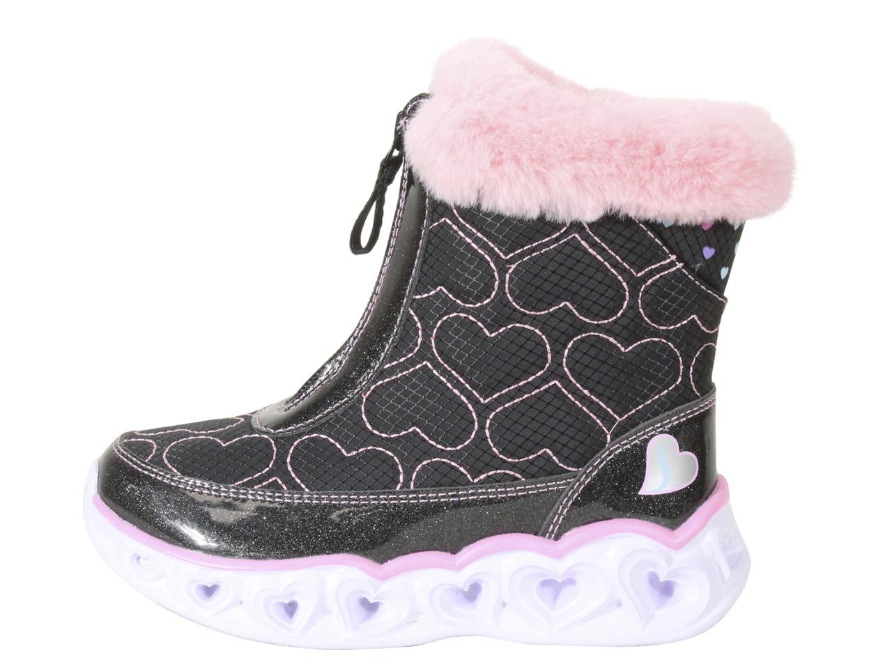 Skechers Toddler top Girls Heart Lights Happy Hearted Winter Boots from Finish Line