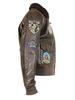 Avirex Men's Top Gun G-1 Lamb Fur Collar Leather Jacket