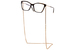 Chopard VCH321 Eyeglasses Women's Full Rim Rectangle Shape