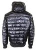 Donna Karan DKNY Men's Water Resistant Pearlized Zip Front Hooded Puffer Jacket